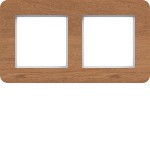 Hager WAD9200X14H Rahmen 2fach waagerecht, C.8, natural wood, Eichenholz 