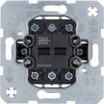 Hager WDE303808 Doppel-Aus/Wechselschalter mit getrennten Eingangsklemmen, 10A/250V, beleuchtbar 