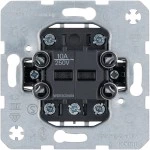 Hager WDE503404 Gruppen-Wippentaster, Unterputz, Modul-Einsätze, 4 Schließer, 10A/250V, IP20 