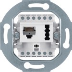 Hager WDF4104 Hager Steckdose UAE 8(6)/TAE 6 mit F+N-Anschluss, polarweiß matt 