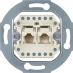 Hager WDF41083 UAE-Steckdose 8-polig Modul weiß 
