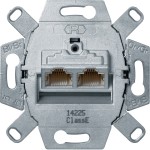 Hager WDF410866 UAE-Steckdose, Netzwerkdose 8-polig, geschirmt, ClassEA 