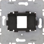 Hager WDF4617S Tragplatte schwarzer Aufnahme 1-f. Modul 