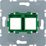 Hager WDF4714G Tragplatte grüner Aufnahme 2-fach Modul 
