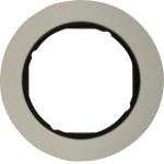 Hager WLD9100AB Rahmen 1fach R.Classic Alu schw geeignet zur Abdeckung von Schaltern oder Steckdosen