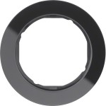 Hager WLD9100GB Rahmen 1fach R.Classic Glas schw geeignet zur Abdeckung von Schaltern oder Steckdosen 