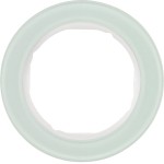 Hager WLD9100GW Rahmen 1fach R.Classic Glas pw geeignet zur Abdeckung von Schaltern oder Steckdosen 
