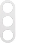 Hager WLD9300WG Rahmen 3fach R.Classic pw geeignet zur Abdeckung von Schaltern oder Steckdosen 