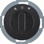 Hager WLE7261BG Jal-Drehsch, 2p, Z-St, R.Classic, schwarz 