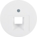 Hager WLF1007WG Zentralstück passend für UAE Steckdose R.Classic in polarweiß glänzend 