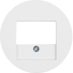 Hager WLF4000WG Zentralstück mit TAE-Ausschnitt R.Classic in polarweiß glänzend für Hager Systeme 