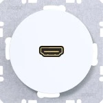 Hager WLF4379WG HDMI Steckdose R.Cl polarweiß glänz 