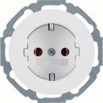 Hager WLS1100WG Unterputz Steckdose SCHUKO 1-fach Serie R.Classic polarweiß, glänzend 