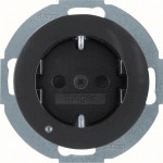 Hager WLS1462BG Steckdose SCHUKO m LED-OL erh.BS R.Cl sw 