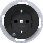 Hager WLS1463BG Steckdose SCHUKO LED erh BS R.Cl sw 