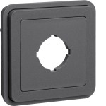 Hager WNA038 Abdeckung m. Stecköffnung Ø22.5mm W.1 gr 