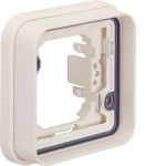 Hager WNA401B Hager Rahmen 1fach Unterputz W.1 mit Schutzart IP55 in polarweiß 