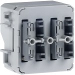 Hager WNT332 Der W.1 Taster Busankoppler 2-fach ist für Aufputz oder Unterputz Installation geeignet und verfügt über integrierte 