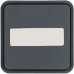 Hager WNT922 Wippe 1fach für Taster BA AP, mit Beschriftungsfeld, W.1 IP55, grau 