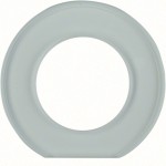 Hager WTD7171GT Glasendrahmen 1-fach, Serie Glas, klar 