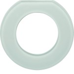 Hager WTD7173GWG Glasendrahmen 1-fach, Serie Glas, polarweiß 