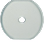 Hager WTD7672GWG2 Mittelplatte Serie Glas passend für HWM Drehschalter und Knebel zur Hohlwandmontage, weiß glänzend 
