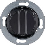 Hager WTE7261BG Jal-Drehsch 2p Z-St 1930 Glas schwarz