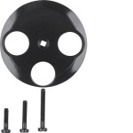 Hager WTF4593BG Z.-stück für Ant.Std. 3L 1930 Glas schw 