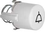 Hager WTF5285WG2 Tasterknopf Licht E10 1930/Glas pweiß 