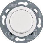 Hager WTN4011WG Universal-Drehdimmer mit Zentralstück (R, L, C, LED), Serie 1930/Glas, pw. gl. 