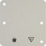Hager WVA1761WP Bodenplatte für AP-Rahmen 1fach 82x82mm geeignet zur Abdeckung von Schaltern oder Steckdosen 