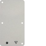 Hager WVA1762WP Bodenplatte für AP-Rahmen 2fach 82x153mm geeignet zur Abdeckung von Schaltern oder Steckdosen 