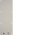 Hager WVA1763WP Bodenplatte für AP-Rahmen 3fach 82x225mm geeignet zur Abdeckung von Schaltern oder Steckdosen 