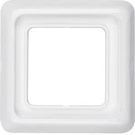 Hager WWD1100PW Abdeckrahmen, Unterputz, 1-fach, mit Dichtung, IP44, polarweiß glänzend 