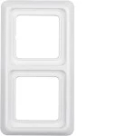Hager WWD1200PW Rahmen 2-fach mit Dichtung wg Up IP44 polarweiß, glänzend 