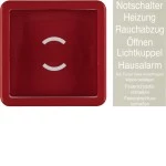 Hager WWW1051RG Z-st. m.G.scheibe u. Folie WGUP IP44 rot 