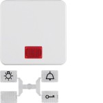 Hager WWW1336PW Wippe mit 5 Linsen WG UP IP44 polarweiß 