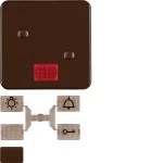 Hager WWW1339BR Wippe anschraubb. m 5 Linsen WG UP braun 