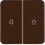 Hager WWW2001BR Wippe 2f Aufdruck Pfeil WG UP IP44 braun 