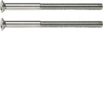 Hager WZA9091 Zweilochschraube M3,5 x 50 mm chrom glänzend mit Linse, passend für System TS 