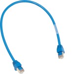Hager ZZ45WAN100 Patch-Leitung mit 2xRJ45 Stecker für WAN-Anwendung Farbe blau 1 Meter 