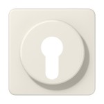 Jung 528 Abdeckung für Schlüsselschalter mit Demontageschutz Thermoplast Serie CD cremeweiß 