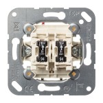 Jung 535U5 Doppeltaster 2 Schließer mit 2 Glimmlampen Art.-Nr. 94 10A 250V 