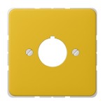Jung 564GE Abdeckung für Befehlsgeräte mit 22,5mm Ø Duroplast Serie CD gelb 