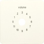 Jung 594-8 Abdeckung für Lautstärkesteller Thermoplast Serie CD cremeweiß 