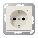 Jung A1520-OLNW Schuko-Steckdose mit LED-Orientierungslicht 16A 250V integrierter erhöhter Berührungsschutz SAFETY+ Thermoplast Serie AS cremeweiß 