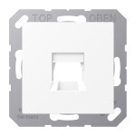 Jung A1569-15WEWWM Abdeckung (gerastet) für Modular-Jack-Steckbuchsen 1-fach EMT AMP MTRJ Thermoplast lackiert Serie A schneeweiß matt 