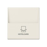 Jung A590CARD Hotelcard-Schalter (ohne Taster-Einsatz) Hotelcard Serie AS cremeweiß 