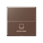 Jung A590CARDMO Hotelcard-Schalter (ohne Taster-Einsatz) Hotelcard Serie A mokka 