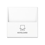 Jung A590CARDWW Hotelcard-Schalter (ohne Taster-Einsatz) Hotelcard Serie AS/A alpinweiß 